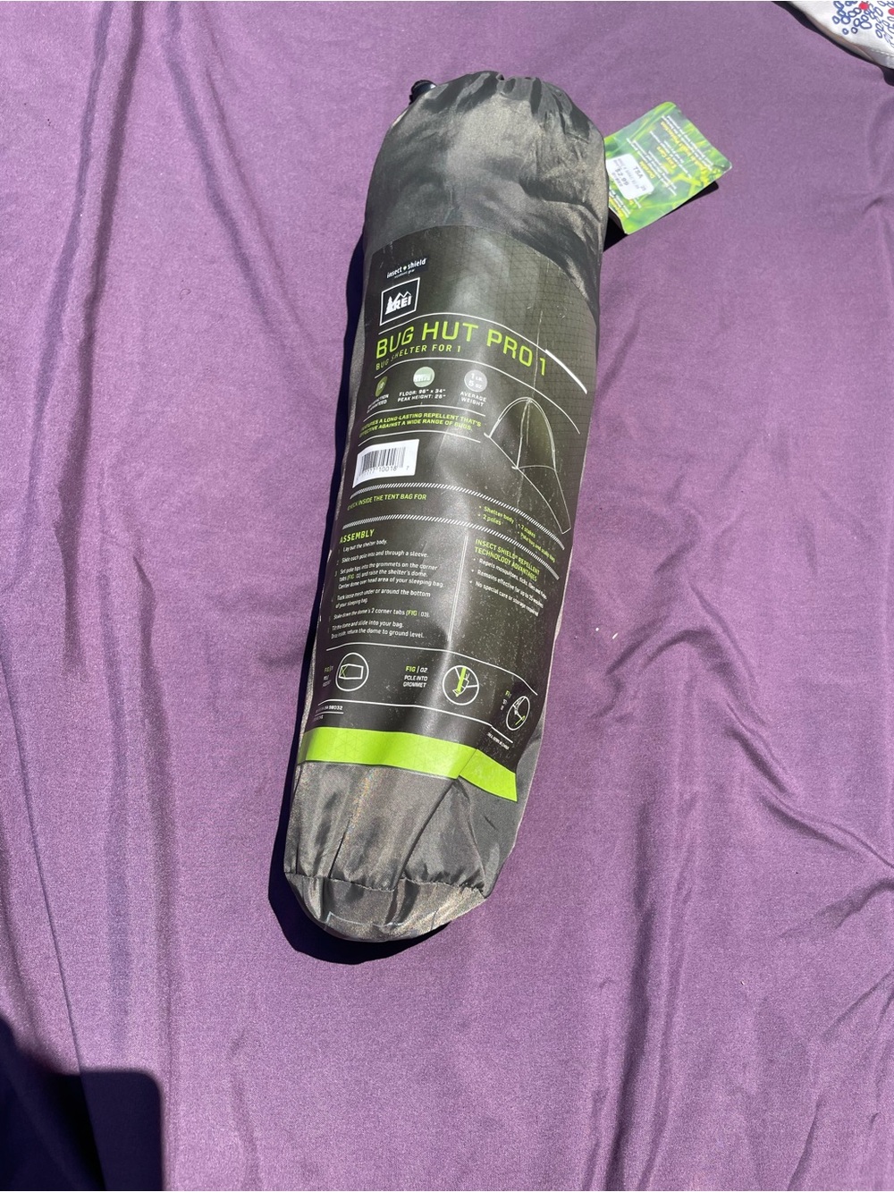 REI Bug Hut Pro 1 Mosquito Net - Black and Lime Green